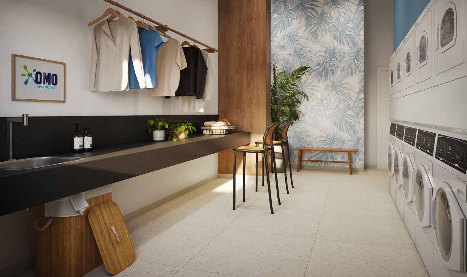 Lavanderia compartilhada — Residencial Momi by BP8