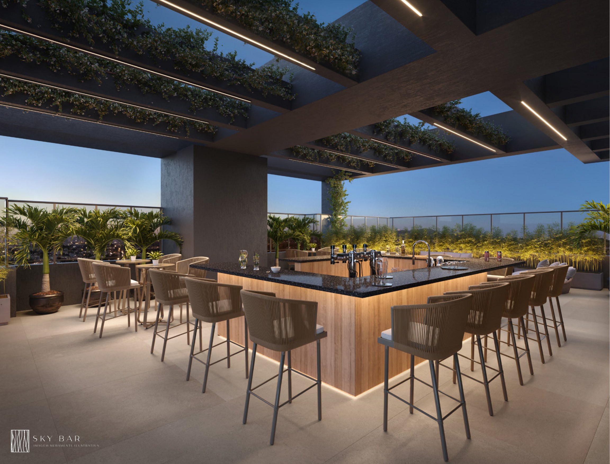 Sky bar — Symmetry Residence