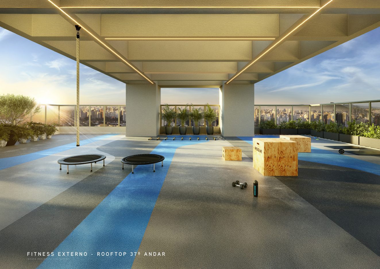 Fitness externo — Eternity Residence