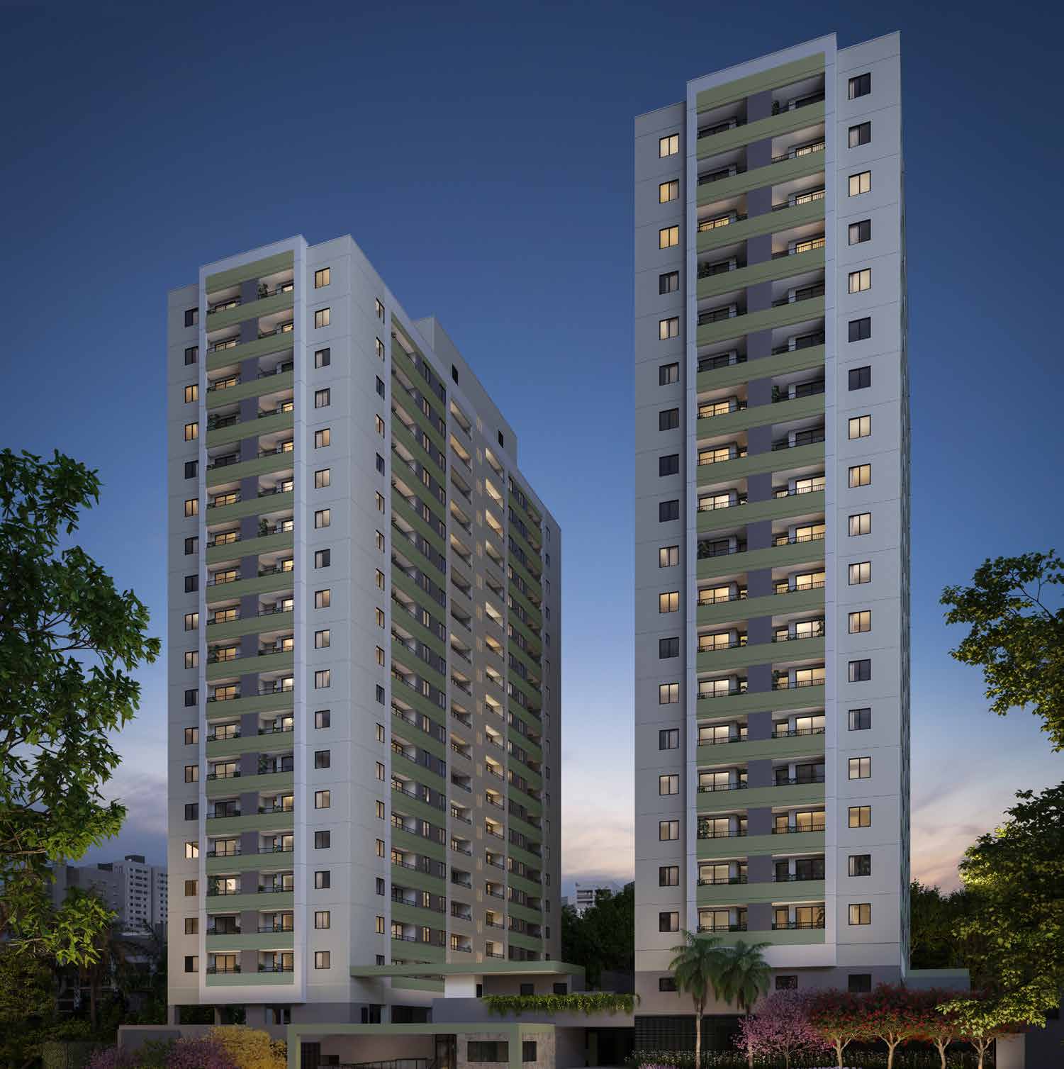 Fachada do Residencial Momi by BP8
