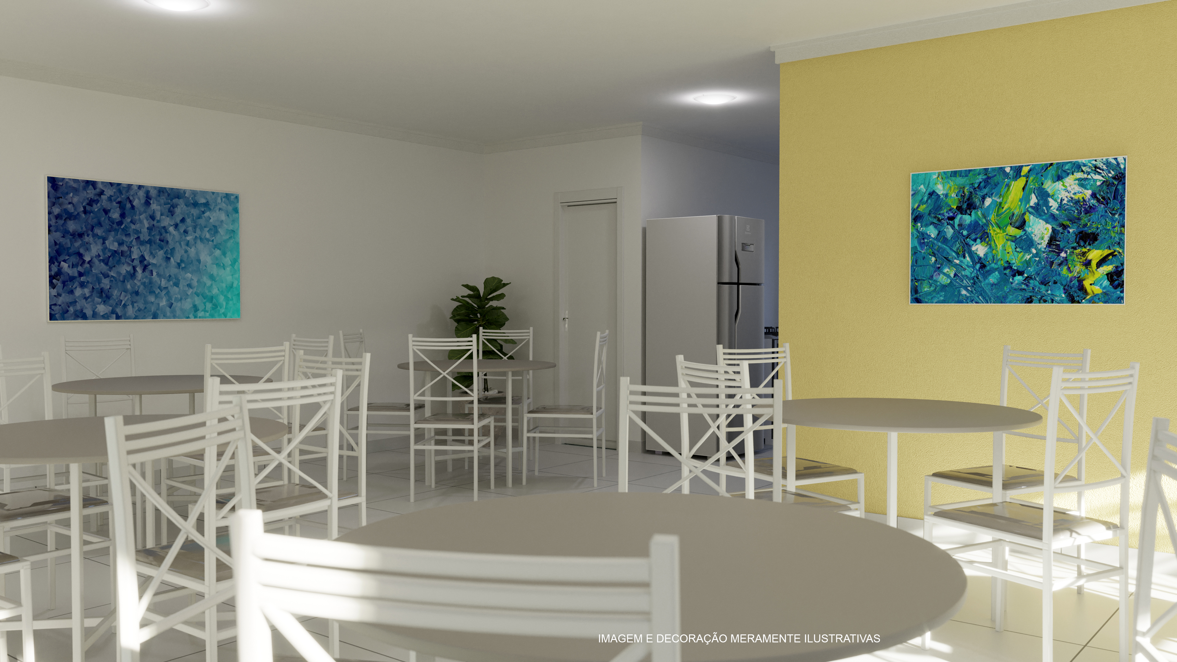 Salão de festas — ambiente decorado — Advanced Taboão I
