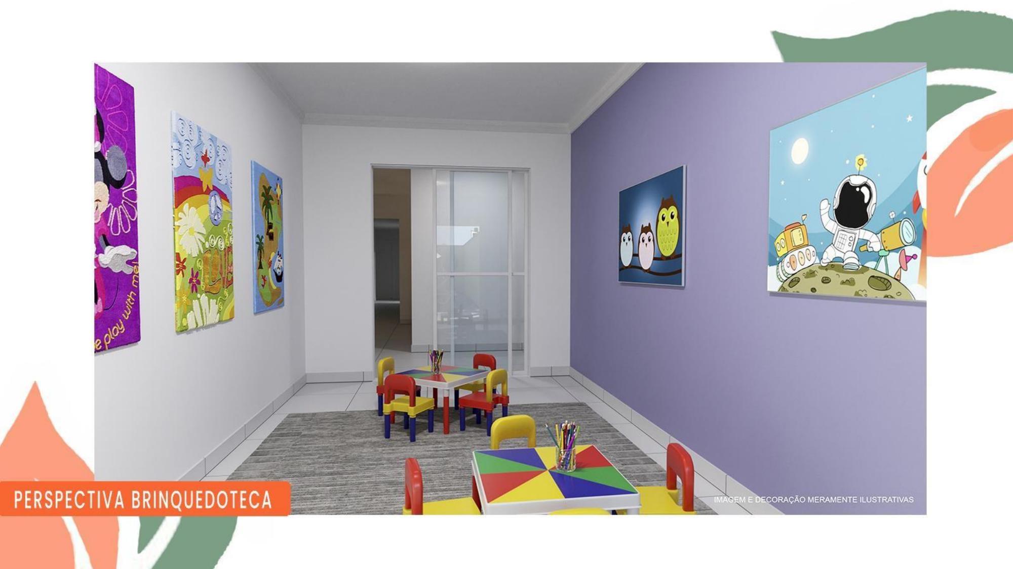 Perspectiva artística da brinquedoteca — Advanced Taboão I