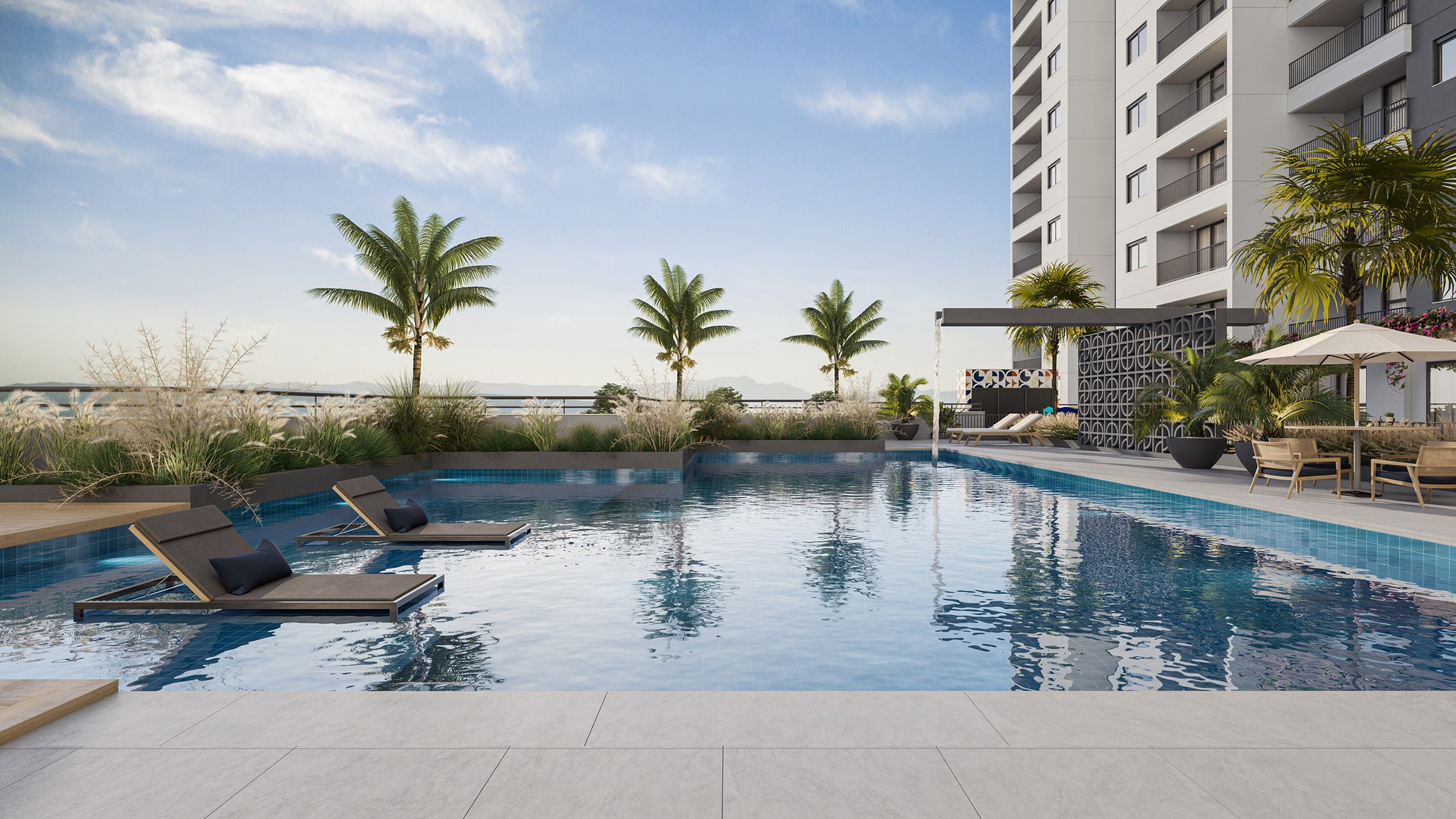 Elos Barueri Piscina 1 — Elos Residencial Clube