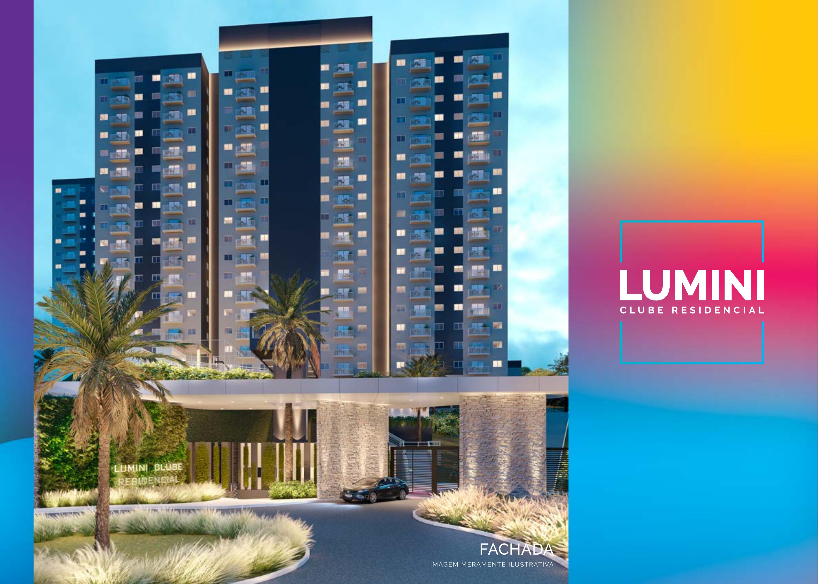 Fachada do Lumini Clube Residencial