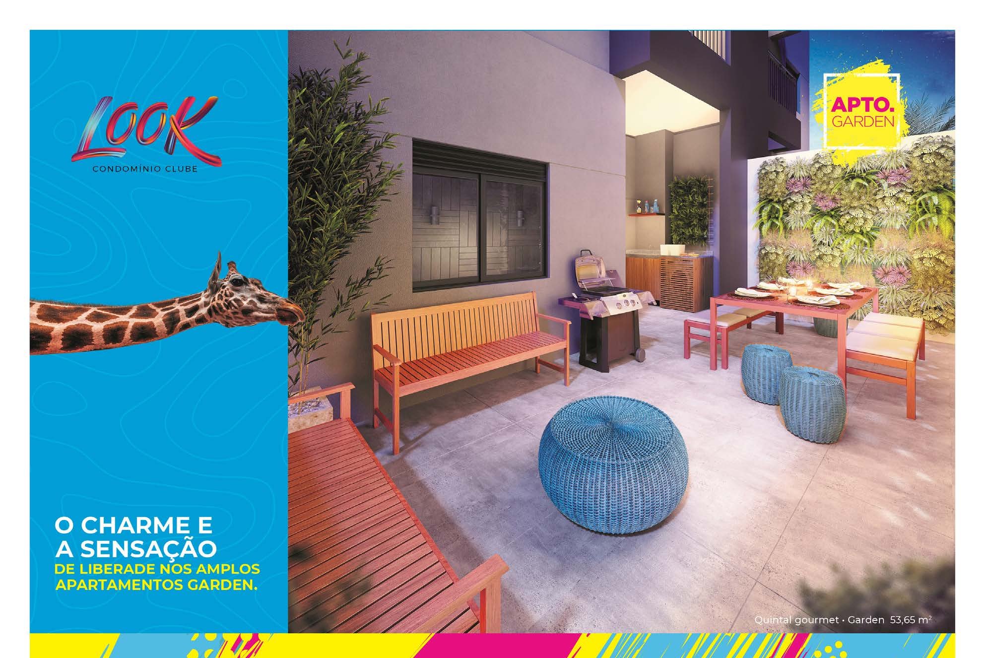 Terraço de apartamento garden — Look Condomínio Clube