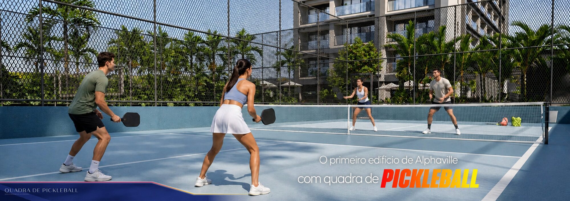 Quadra de pickleball — DUO Stay Residence