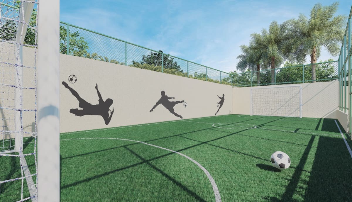 Quadra de grama sintética — DeMAIS Bela Vista Residencial Clube