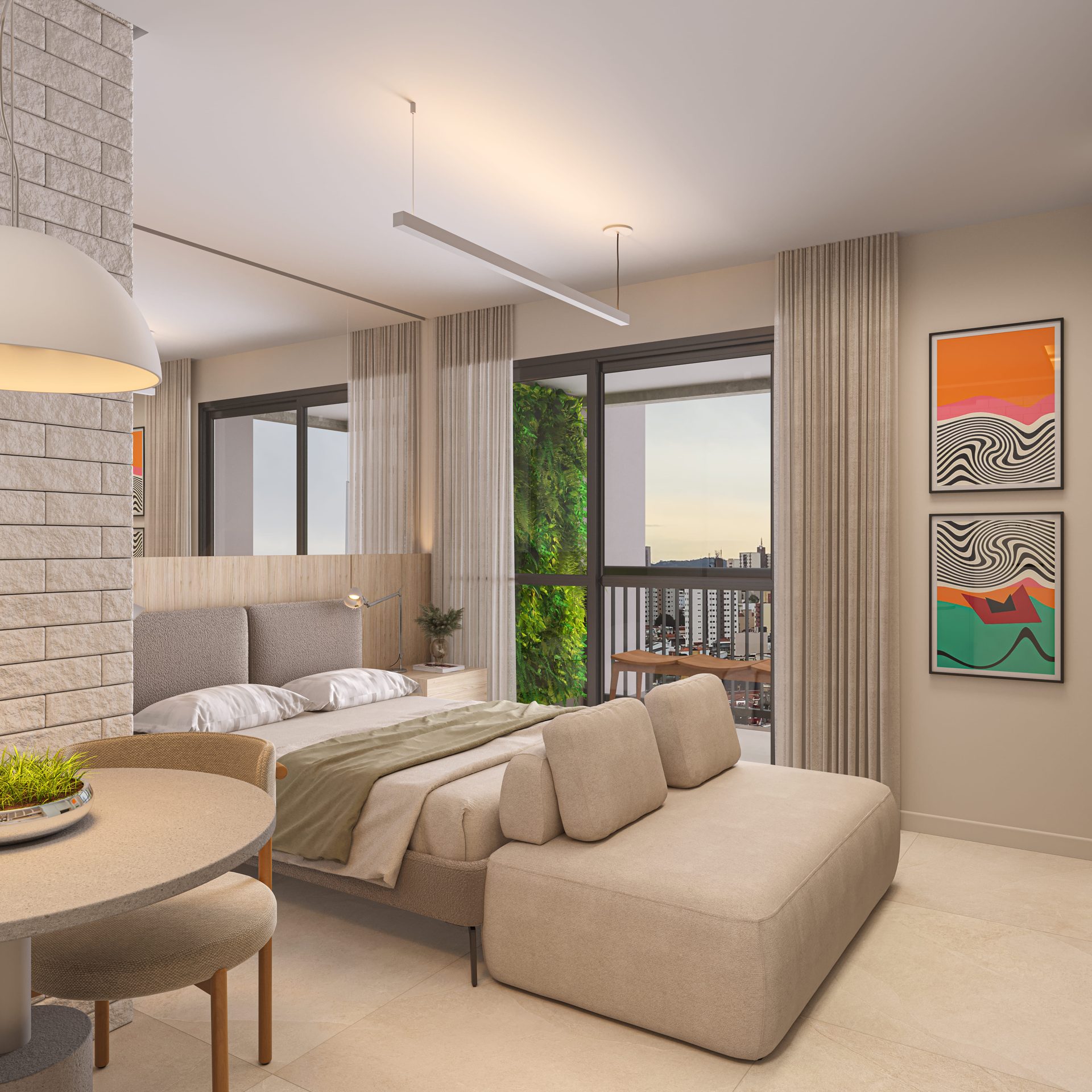 Planta de 25 m² — studio do Brás 120