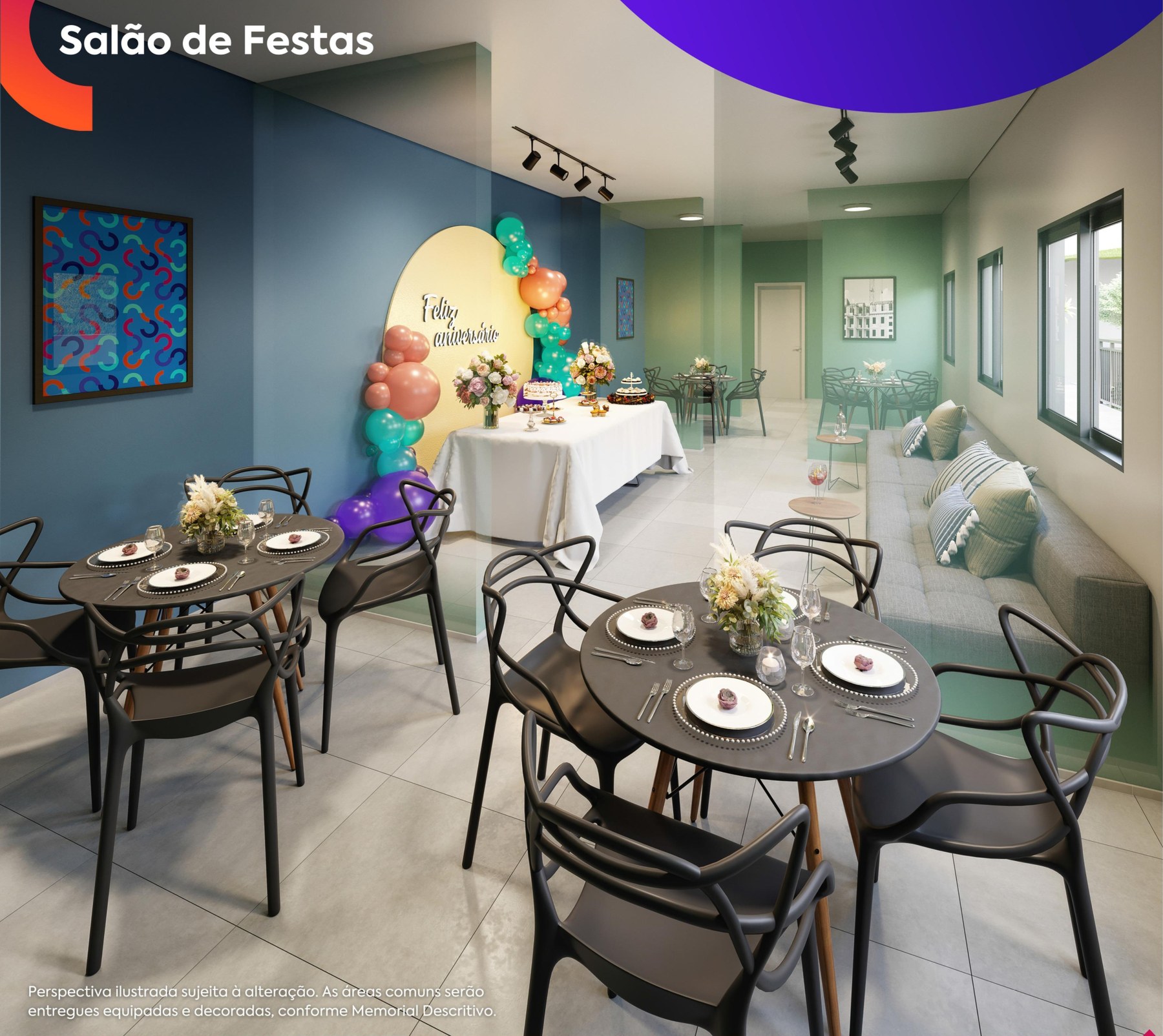 Salão de festas — Via Cocá