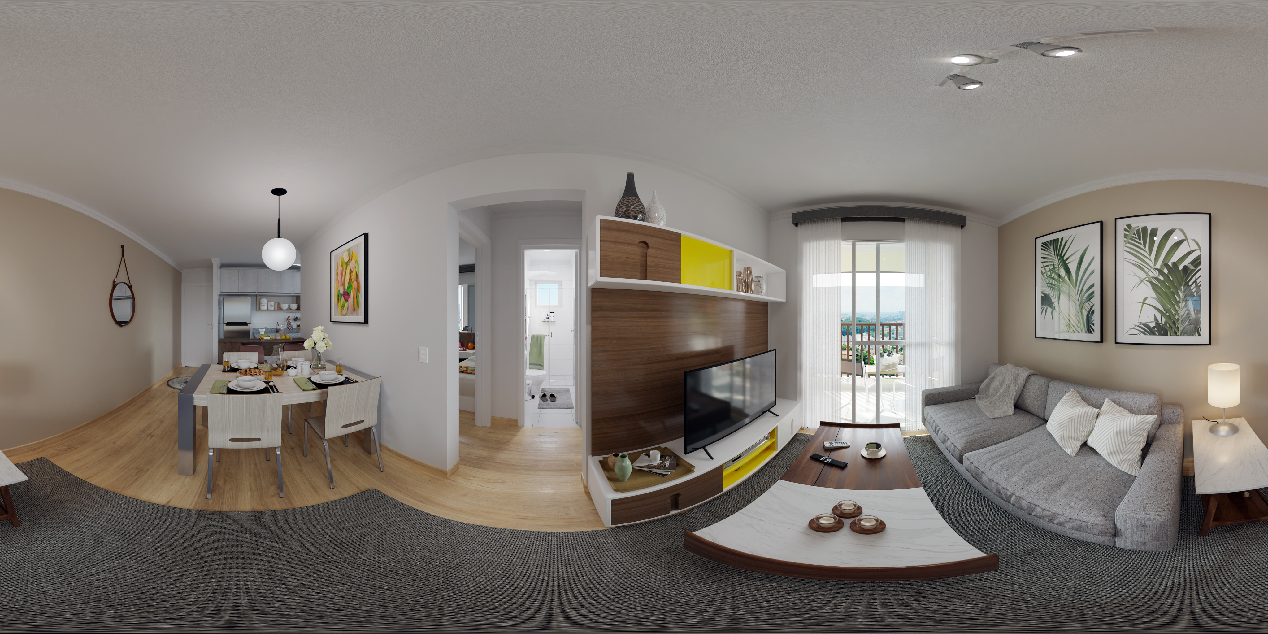 Apartamento A — vista 360° 05 — Advanced Taboão I