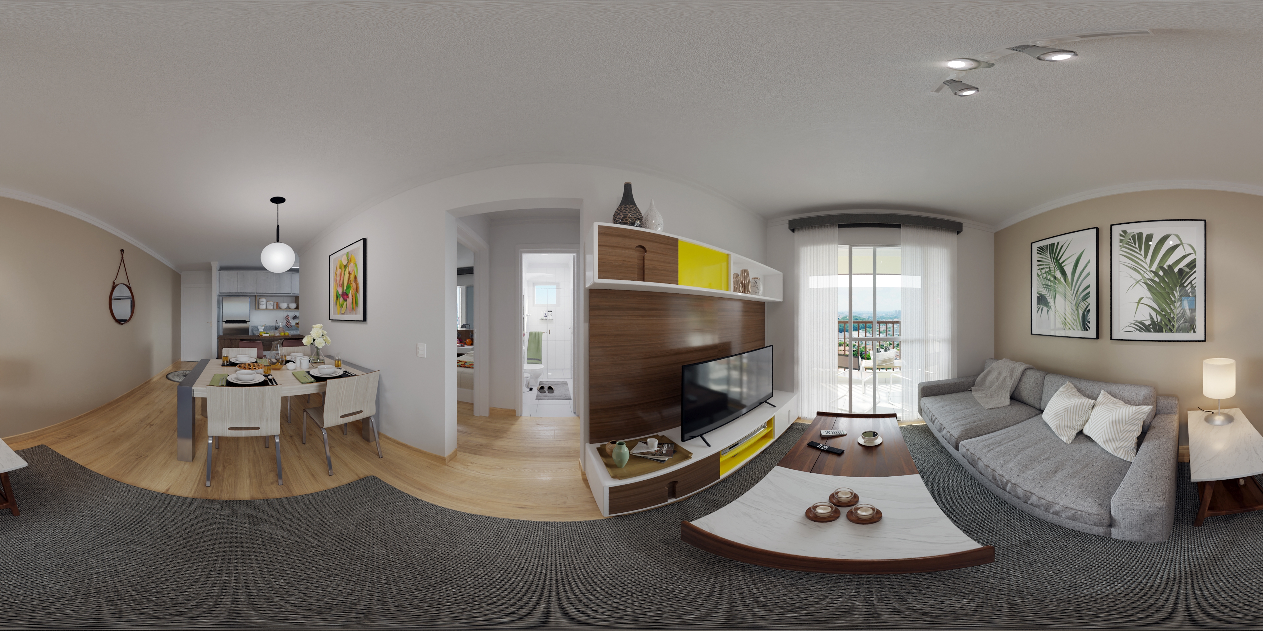 Apartamento A — vista 360° 03 — Advanced Taboão I