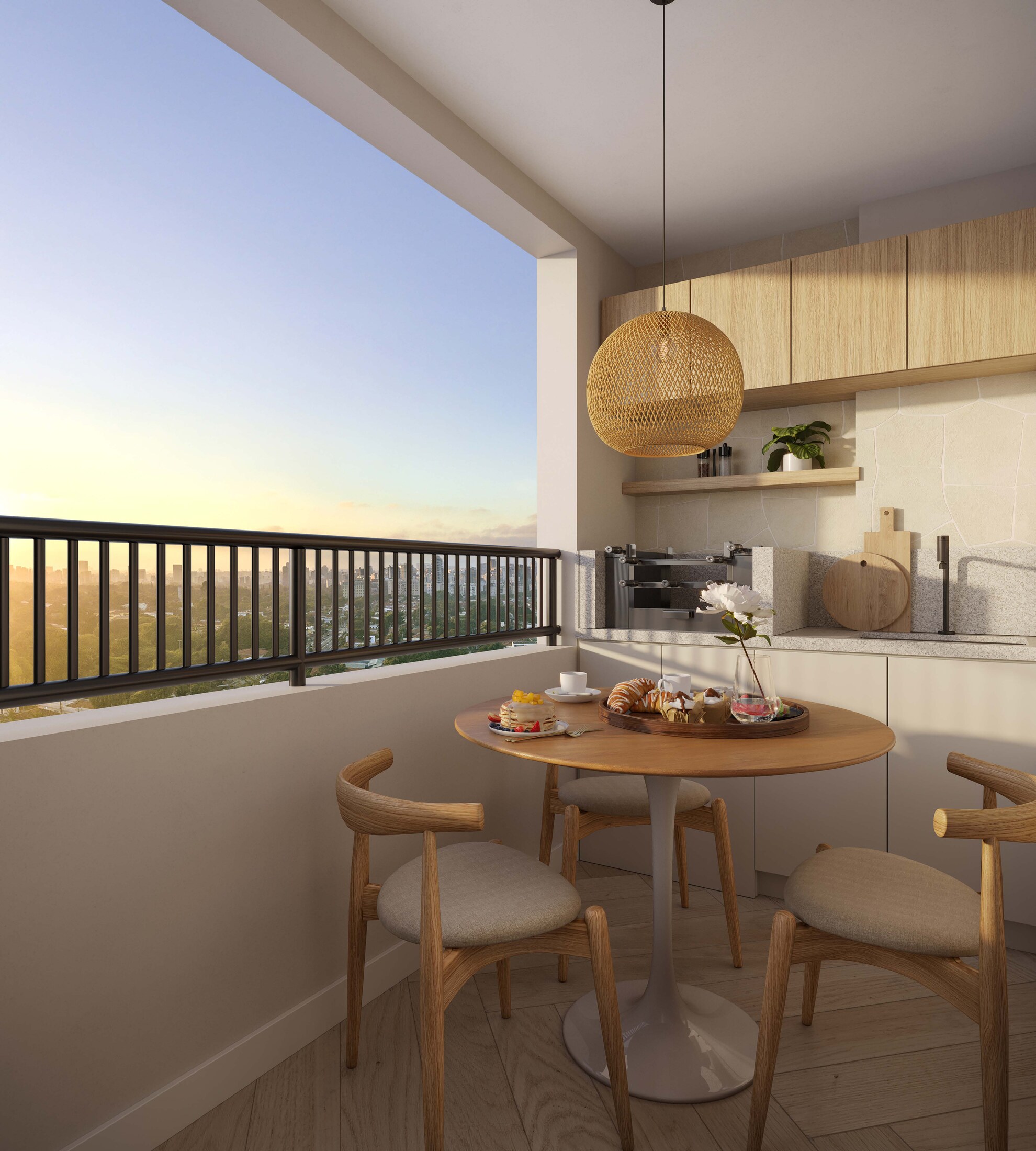 Terraço da unidade tipo B — Residencial Maro by BP8