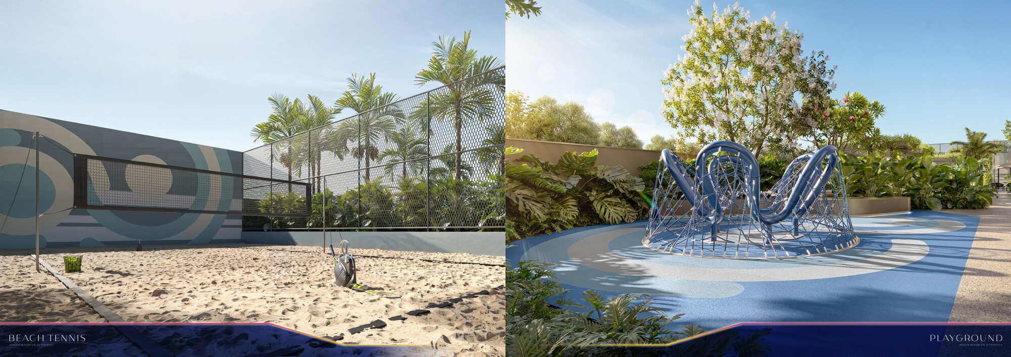 Beach tennis e playground — DUO Stay Residence