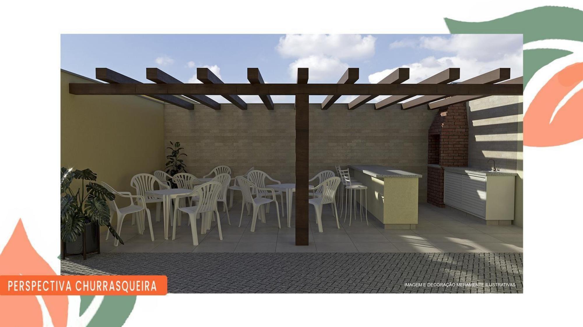 Perspectiva artística da churrasqueira — Advanced Taboão I