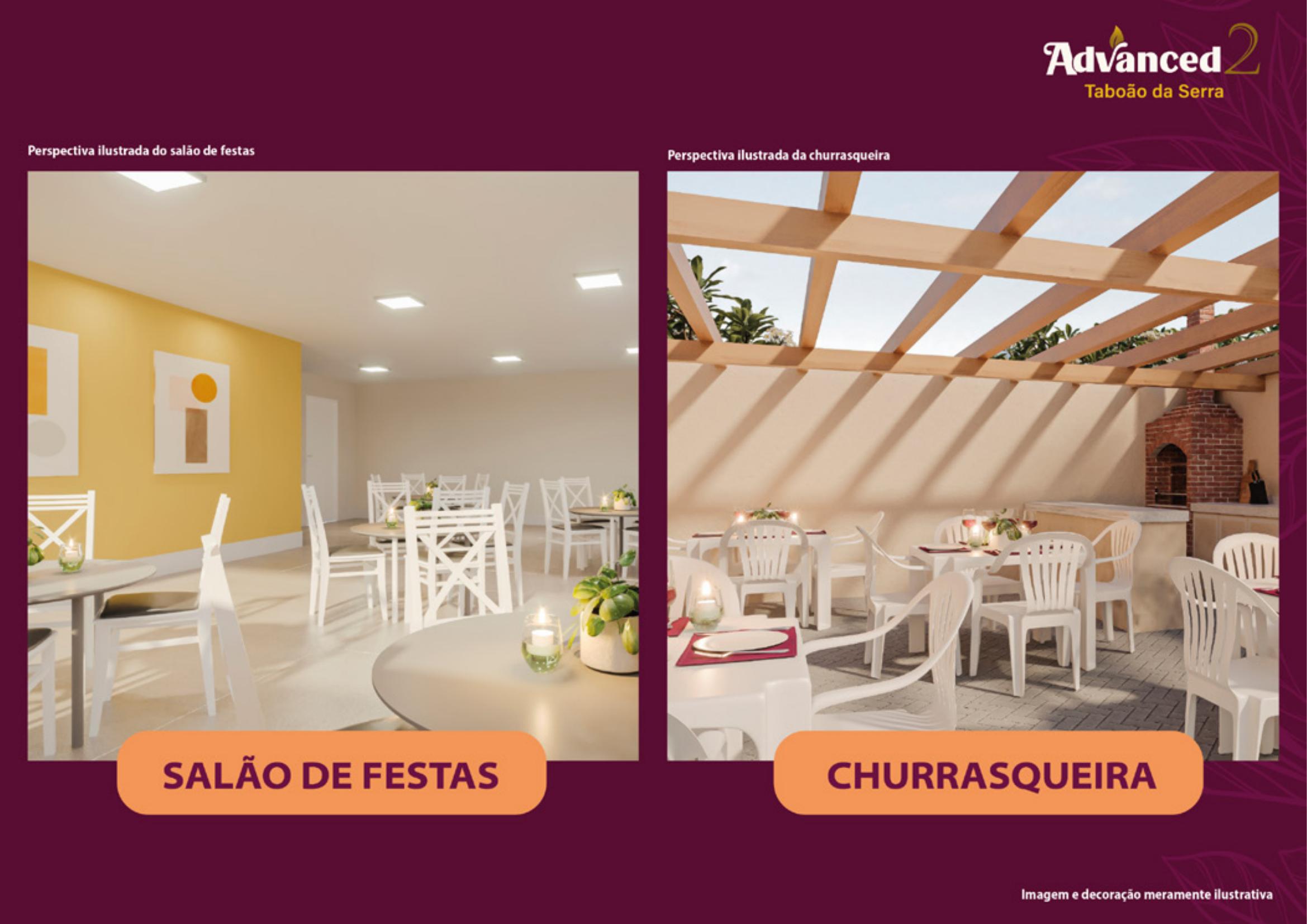 Salão de festas e churrasqueira — Advanced 2 Taboão da Serra