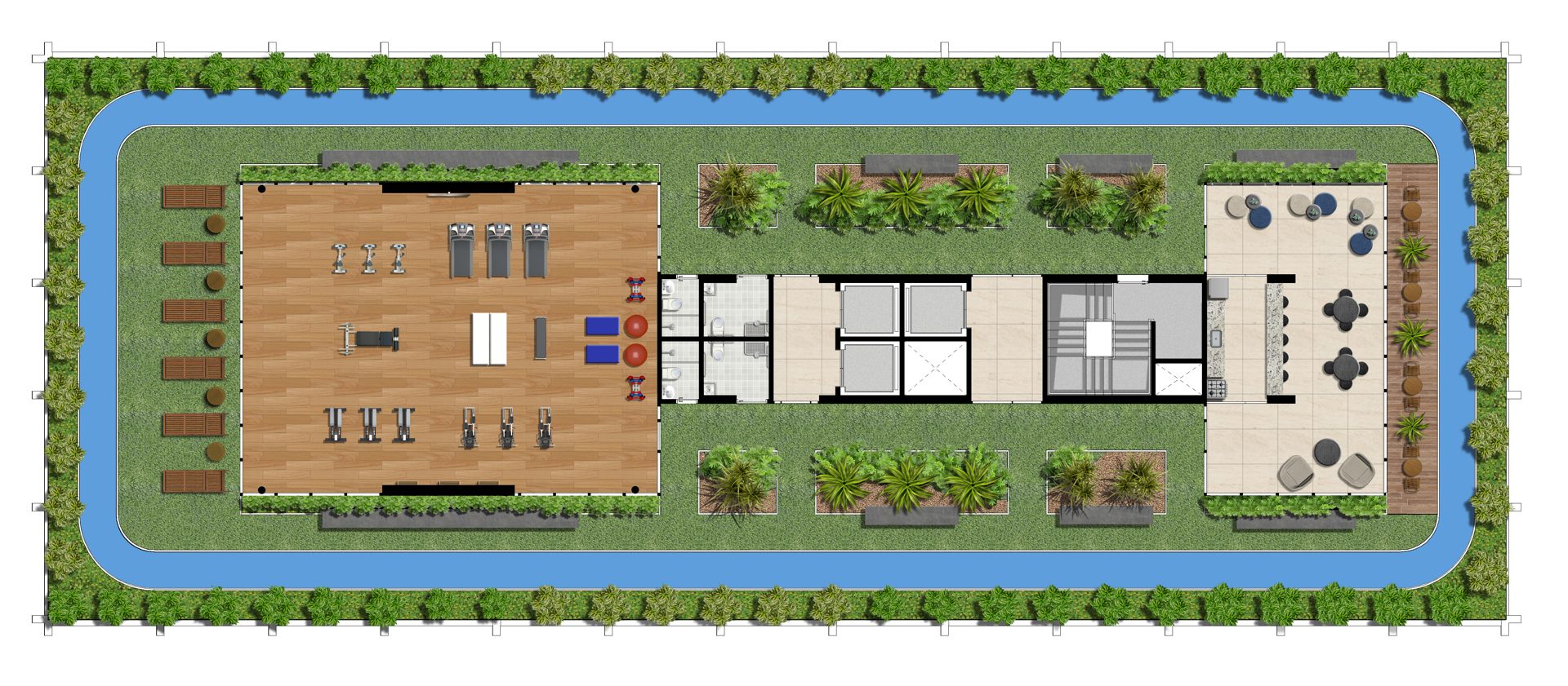 Planta de Planta 2 do Boulevard Parque Central
