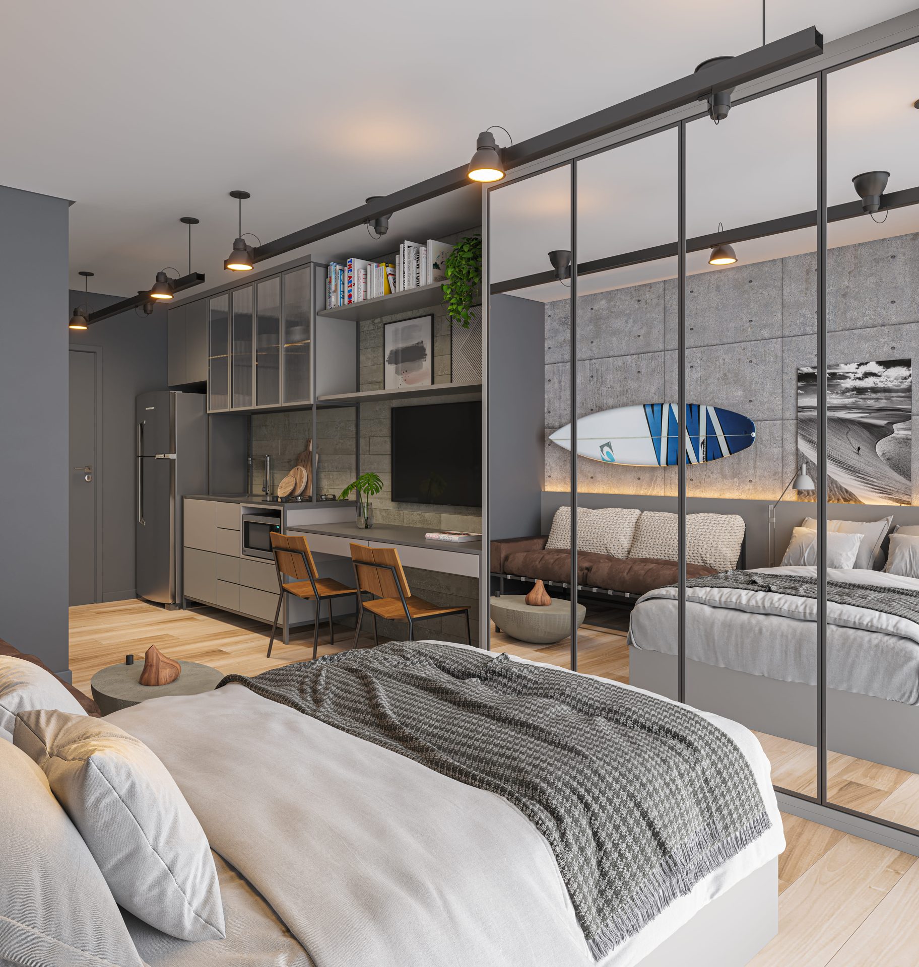 Planta de 26 m² — studio do Brás 120