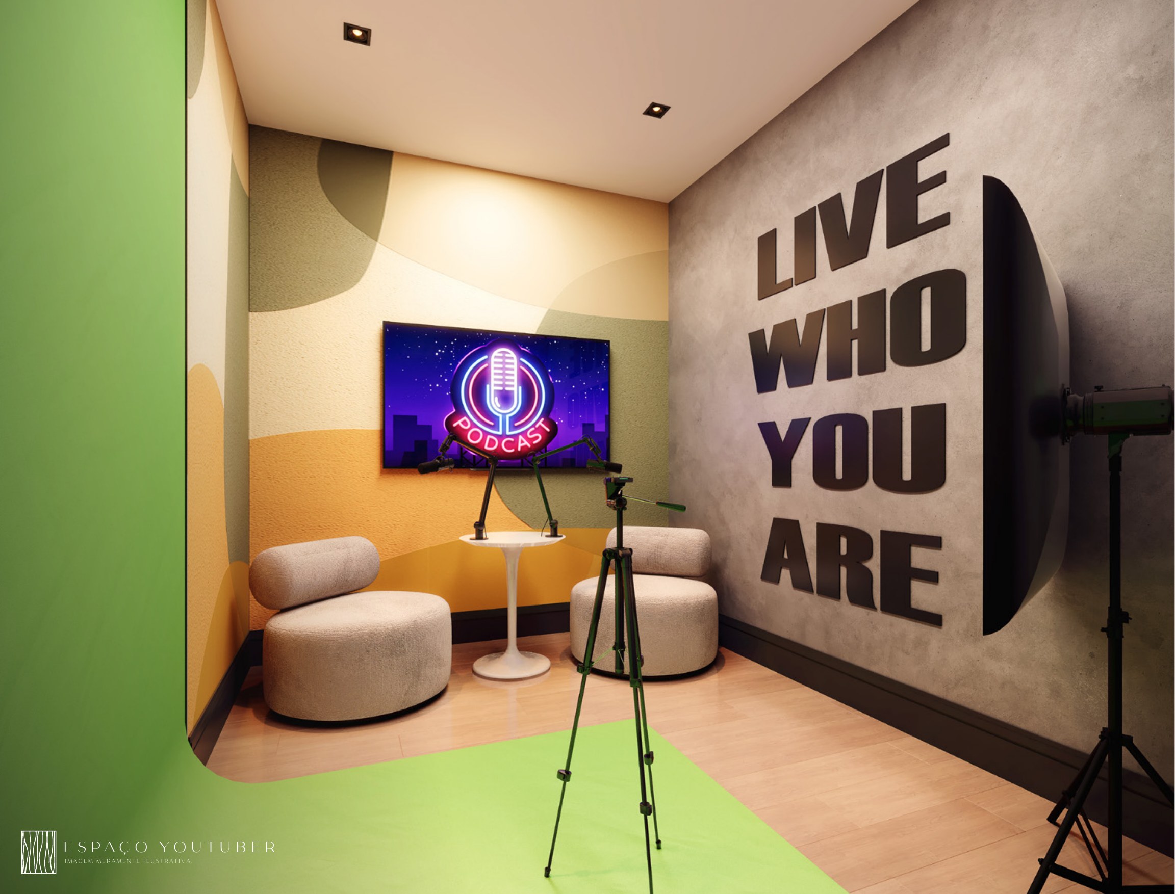 Espaço youtuber — Symmetry Residence