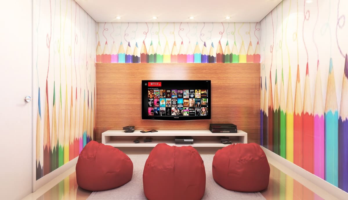 Sala de TV infantil — DeMAIS Bela Vista Residencial Clube