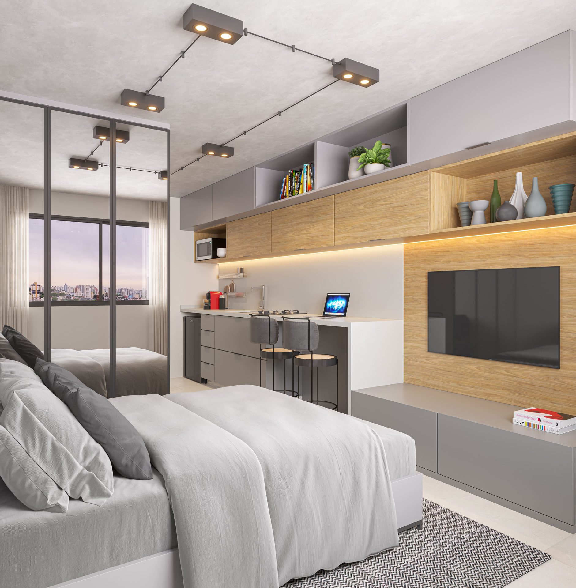 Planta de 17 m² — studio do Brás 120
