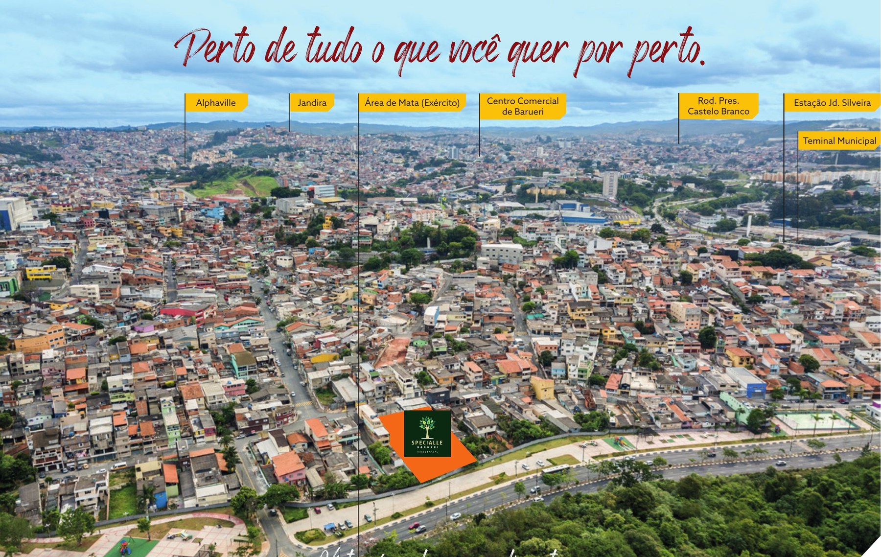 Vista aérea do empreendimento — Specialle Residencial Barueri