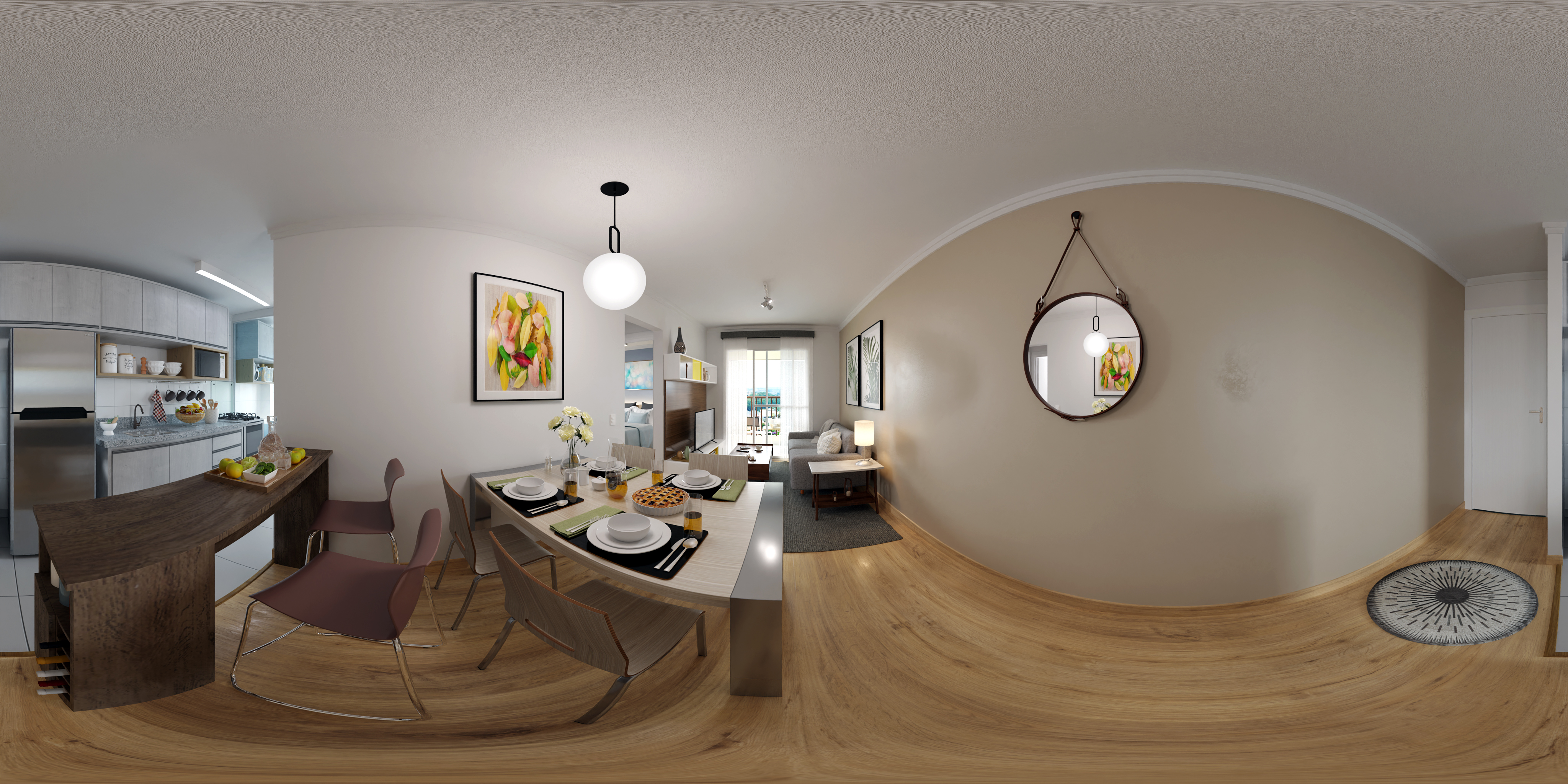 Apartamento A — vista 360° 09 — Advanced Taboão I