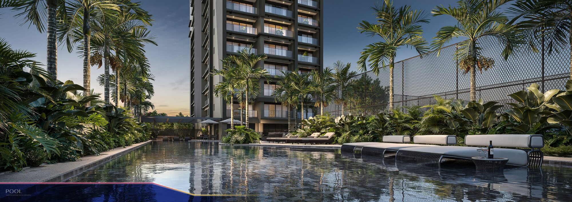 Pool e solarium — DUO Stay Residence