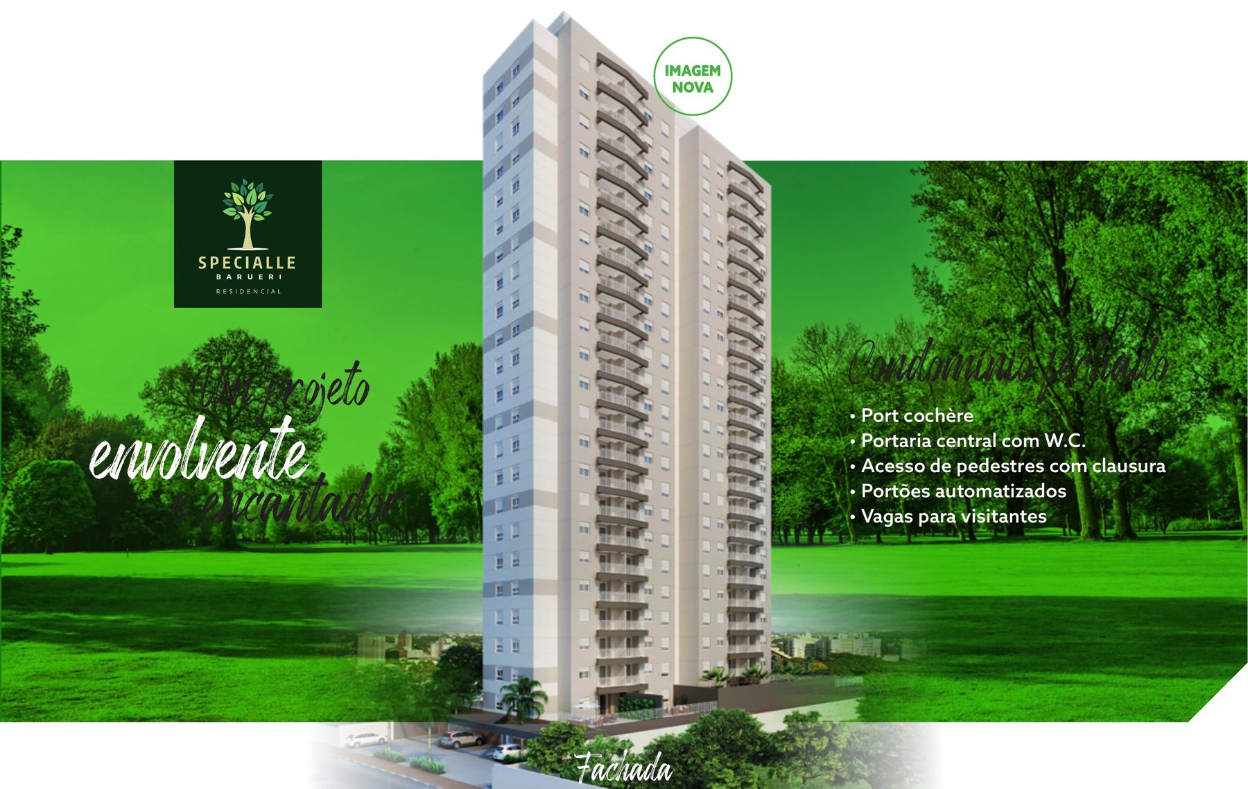 Fachada do Specialle Residencial Barueri